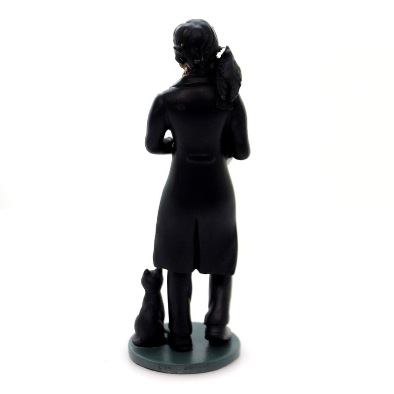 SUMMIT COLLECTION YTC 5.5 Inch Skeledgar Allan Poe Skeleton Figurine with Book, Black - Image 2